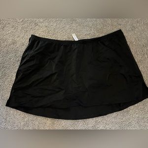 3/$25- Cacique brand, Bathing suit skirt bottoms, black color. Size 18